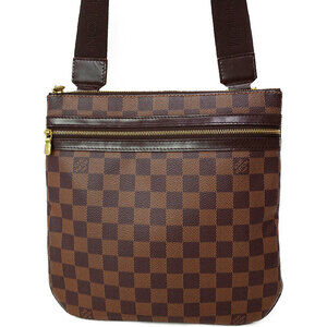Louis Vuitton Damier Ebene Brown Pochette Bosphore Shoulder Bag